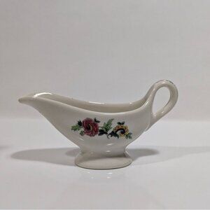 Syracuse Birds Of Paradise Gravy Boat Floral Vintage Server Restaurant Ware